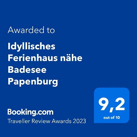 Idyllisches Naehe Meyer Werft Nyaraló